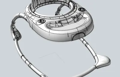 儿童学步车,童车stp模型