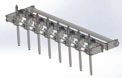 原油喷洒分装架