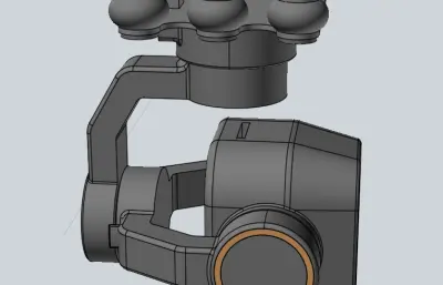 无人机三向悬挂式相机