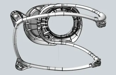 儿童学步车,童车stp模型