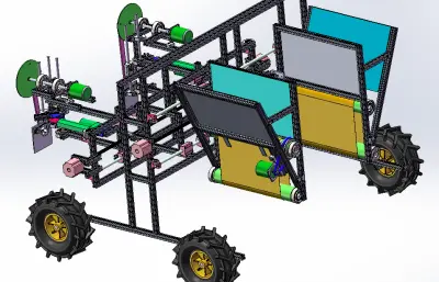 一次成型式草方格沙障碍铺设装置
