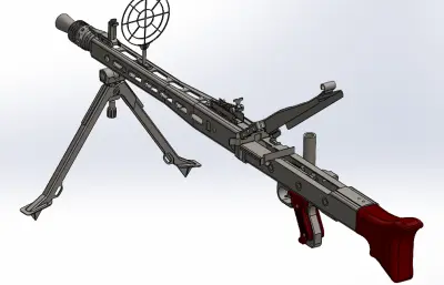 玩具气钉mg42模型