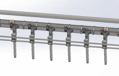 原油喷洒分装架