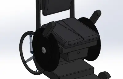 新式轮椅三维模型