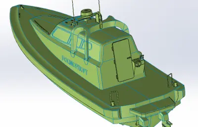 船10.5米快艇模型