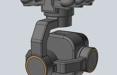 无人机三向悬挂式相机