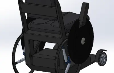 新式轮椅三维模型