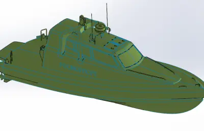 船10.5米快艇模型