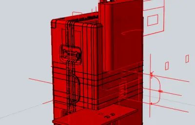 大号行李箱模型4