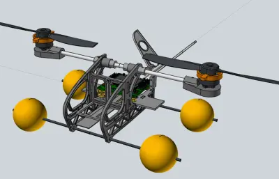 轻型双翼玩具飞机结构