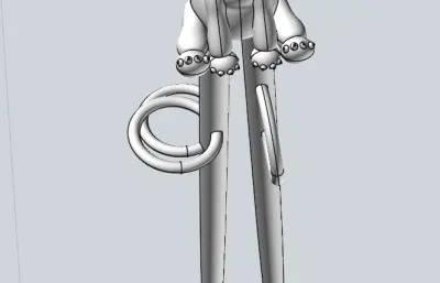 儿童练习筷子stp模型