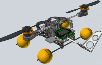 轻型双翼玩具飞机结构