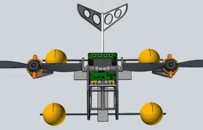轻型双翼玩具飞机结构
