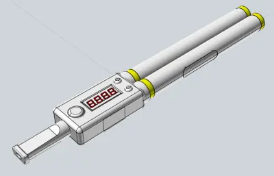 电子烟外观道具stp模型
