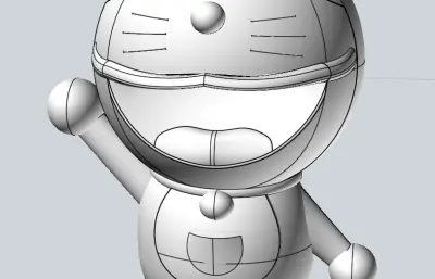 多啦A梦机器猫stp模型