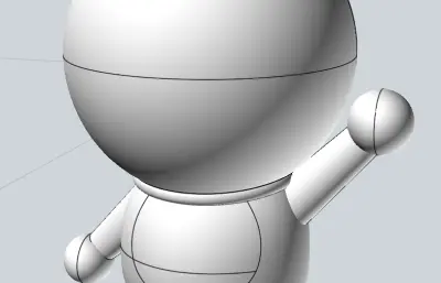 多啦A梦机器猫stp模型