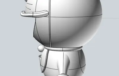 多啦A梦机器猫stp模型