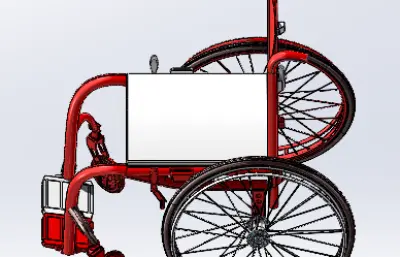 推式轮椅stp模型