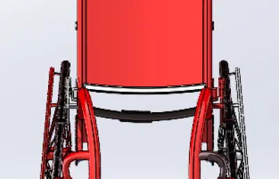 推式轮椅stp模型