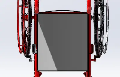 推式轮椅stp模型