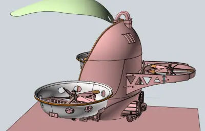 可载人无人机stp模型