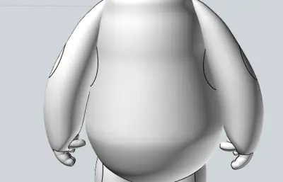 超能陆战队大白stp模型