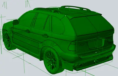 宝马汽车stp模型