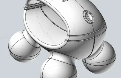 手动滚球式按摩器stp模型