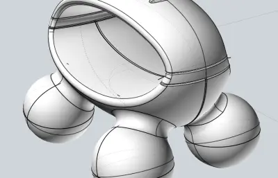 手动滚球式按摩器stp模型