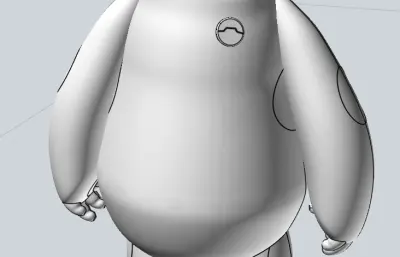 超能陆战队大白stp模型