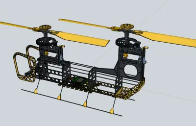 双旋翼旋式直升机