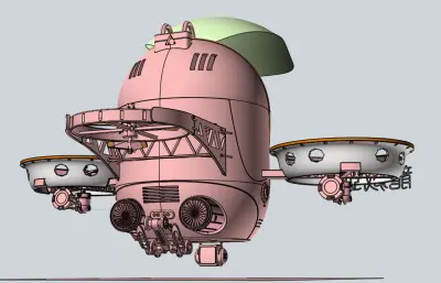 可载人无人机stp模型