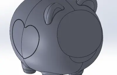 胖嘟嘟小猪存钱罐模型