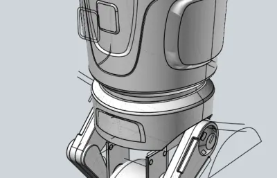 独轮机器人模型