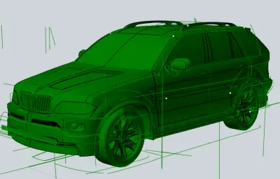 宝马汽车stp模型