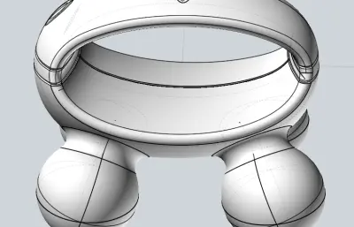 手动滚球式按摩器stp模型