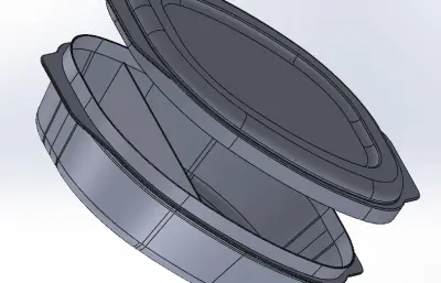 小饭盒设计stp模型