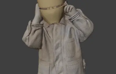 钢协侠面具小女孩obj模型