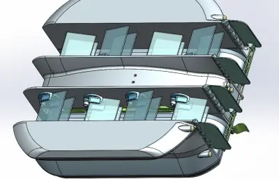 桨驱动船遥控船模