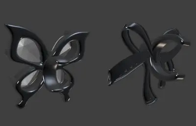 蝴蝶耳饰 蝴蝶戒指