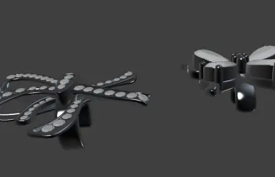 蝴蝶耳饰 蝴蝶戒指