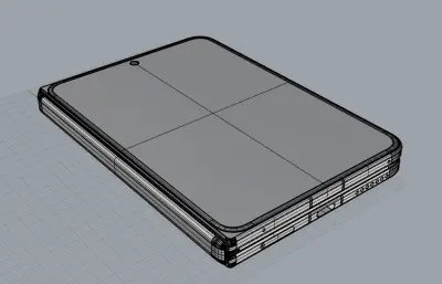 华为Pura X Max手机3D模型（真机抄数）