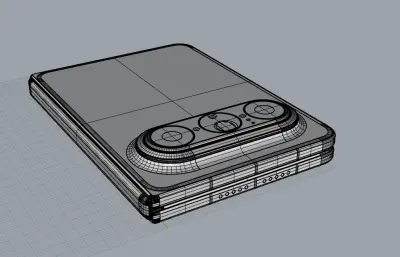 华为Pura X Max手机3D模型（真机抄数）