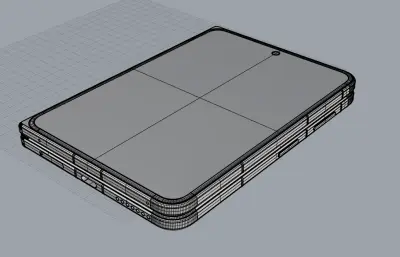 华为Pura X Max手机3D模型（真机抄数）