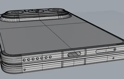 华为Pura X Max手机3D模型（真机抄数）