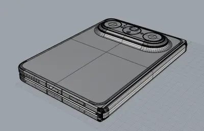 华为Pura X Max手机3D模型（真机抄数）