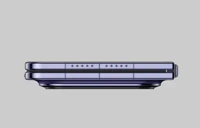 HUAWEI华为Pura X Max手机C4D,KEYSHOT模型