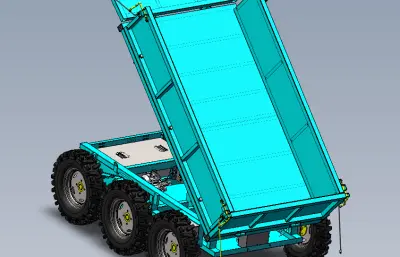 全地形六轮遥控运输车solidworks模型