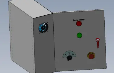 电气控制柜3D图纸