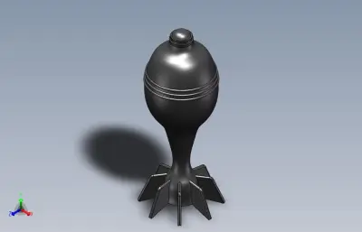 某型号迫击炮弹3D模型